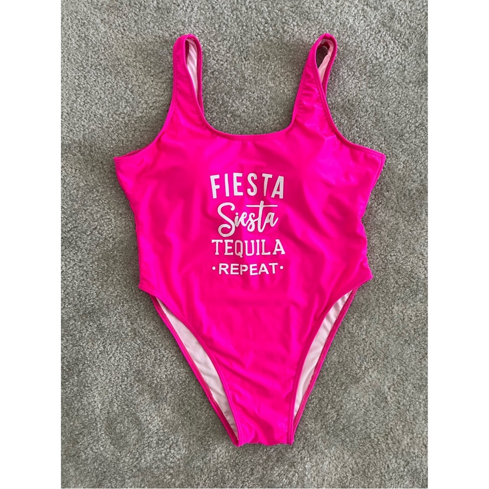 Hot Pink One Piece Swimsuit
